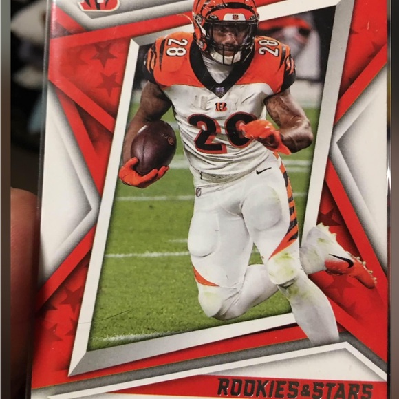 Football Trading Card with Red Accents - Picture 1 of 1